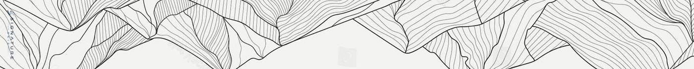 Black and white mountain line arts wallpaper, luxury landscape background design, board 2